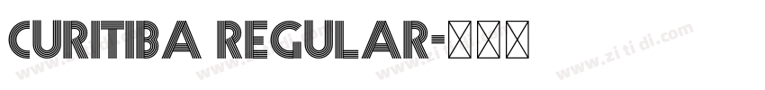 Curitiba Regular字体转换 Curitiba Regular字体转换